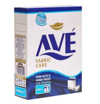Порошок стиральный AVE для ручной стирки, 450г, картон 76663