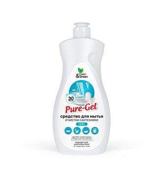 Средство для мытья и чистки сантехники Pure-Gel Clean&Green CG8079, 500мл, кислотное, гель 74039 - фото 97792