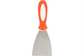 Шпатель-лопатка 80мм, нержавеющая сталь, TOOLBERG, двухкомпонентная ручка 27253