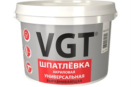 Шпаклевка/шпатлевка универсальная VGT, акриловая, для наружных и внутренних работ, 1.7кг 85269