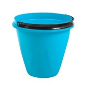 Ведро хозяйственное Лайт, 10л, пищевой пластик, голубой 82858