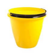 Ведро хозяйственное Лайт, 13л, пищевой пластик, желтый 82872