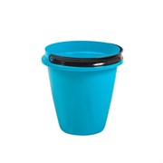 Ведро хозяйственное Лайт, 8л, пищевой пластик, голубой 82847