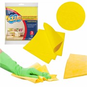 Салфетка для уборки Домашняя 020120 AZUR, 30x35см, набор 3шт. 79469