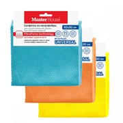 Салфетка для уборки стекол и хрома Персидская волшебница 60443 Master House, 30x30см, 300г/м2, микрофибра 80840