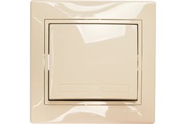 Выключатель LEZARD MIRA 701-0303-100, одноклавишный, встраиваемый, кремовый 21315