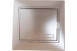 Выключатель LEZARD MIRA 701-3030-100, одноклавишный, встраиваемый, жемчужно-белый перламутр 15383