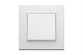 Выключатель MAKEL  Karea СП 56001001, одноклавишный, встраиваемый, белый 54514