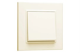 Выключатель MAKEL  Karea СП 56001001, одноклавишный, встраиваемый, кремовый 54515