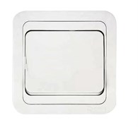 Выключатель MAKEL Mimoza 12001, одноклавишный, встраиваемый, белый с белой вставкой 16474