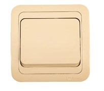 Выключатель MAKEL Mimoza 25001, одноклавишный, встраиваемый, кремовый с кремовой вставкой 413