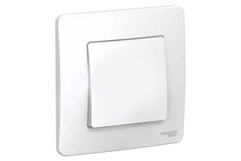 Выключатель SYSTEM ELECTRIC Blanca ВLNVS006101, одноклавишный, встраиваемый, белый 41382
