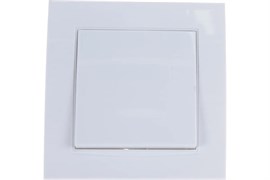 Выключатель UNIVersal Бриллиант 7947366, одноклавишный, встраиваемый, белый 21701