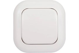 Выключатель КУНЦЕВО-ЭЛЕКТРО Валентина С16-040, одноклавишный, встраиваемый, белый 5078