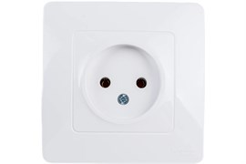 Розетка SYSTEM ELECTRIC Blanca BLNRS000011, одноместная, встраиваемая, белая, без заземления 41397