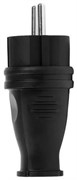 Вилка прямая SmartBuy SBE-16-P07-R, 2Р+РЕ, 16А, 220-240В, IP44, с заземлением, каучук 54421