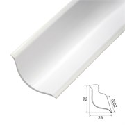 Бордюр на ванну Идеал 001-0, 25x2м, универсальный, ПВХ, белый, глянцевый 87572