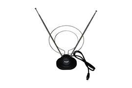 Антенна комнатная REXANT RX-100, пассивная, телескопическая, с адаптером 26418