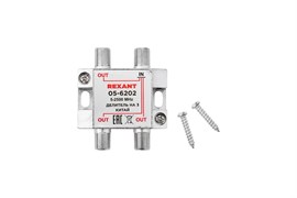 Разветвитель (делитель) антенный, REXANT 05-6002 Спутник, на 3 выхода, под F-разъем, для спутникового ТВ 46647