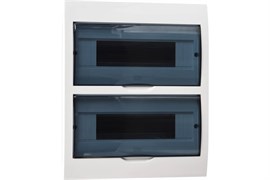 Щит распределительный для открытой проводки IEK MKP12-N-24-40-10 ЩРН-П-24, на 24 модуля, с двумя крышками 8205