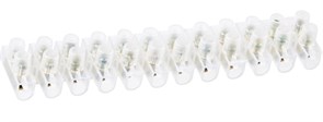 Колодка клеммная Navigator 71002 NTB-UPE-S12-5/WH, 1.5х6мм2, 12 пар, 5А, полиэтилен, белый 48906