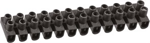 Колодка клеммная Navigator 71011 NTB-UPP-S12-3/BL, 1х4мм2, 12 пар, 3А, полиэтилен, черный 50386
