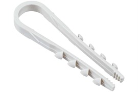 Дюбель-хомут 5x8мм IEK, для крепления круглого кабеля, нейлон, белый 30202