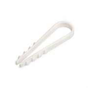 Дюбель-хомут FORTISFLEX 59235 для круглого кабеля, 5-10мм, нейлон, белый, поштучно 84208