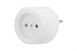 Разветвитель/тройник REXANT 11-1063, трехместный, без заземления, шар, белый 62310