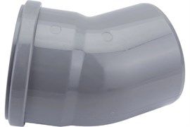 Отвод для внутренней канализации, 110мм, 30 градусов, полипропиленовый, серый 199