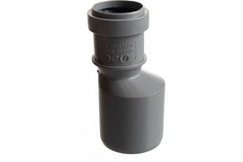 Патрубок эксцентрический для внутренней канализации,  32х50мм, полипропиленовый, серый 29738