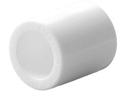 Муфта соединительная PPRC 20мм, Политэк, равнопроходная, полипропиленовая, белая 2362