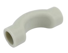 Скоба обводная раструбная PPRC 32мм, полипропиленовая, белая 2470