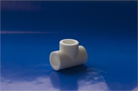 Тройник равнопроходной PPRC 20мм, Политэк, полипропиленовый, белый 2407