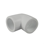 Угольник PPRC 32мм, 90 градусов, полипропиленовый, белый 2375