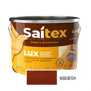 Покрытие защитно-декоративное (антисептик) SAITEX LUX, 1л, махагон 91308