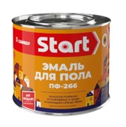 Эмаль для пола ПФ-266 Start, алкидная, желто-коричневая, 1.8кг, глянцевая 91298