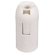 Патрон подвесной ECOLA AB7SSWEAY, Е27, пластиковый, белый 74072