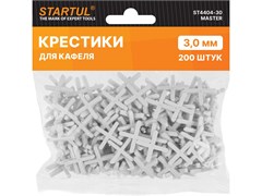 Крестики для укладки плитки STARTUL MASTER ST4404-30, 3мм, 200шт в упаковке 89404