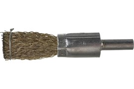 Щётка для дрели ВОЛАТ, 17мм, кистевая, со шпилькой, витая металлическая проволока 0.3мм 83790