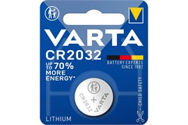 Элемент питания (батарейка) VARTA ELECTRONICS CR 2032, таблетка, литиевый, 3В, 1шт. в блистере 88914