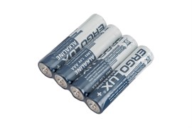 Элемент питания (батарейка) ERGOLUX Alkaline BP-20 ПРОМО, мизинчиковый, щелочной, 1.5В, поштучно 84200