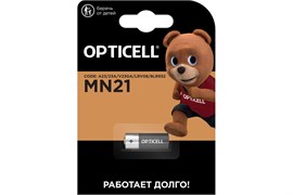 Элемент питания (крона) OPTICELL 6LR61 9В BL1, минимизинчиковый, щелочной, 12В, 1шт. в блистере 90488