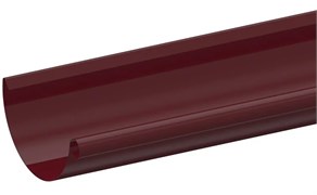 Желоб водосточный, 120мм, 1.25м, полукруглый, оцинкованная сталь с покрытием, RAL 3005 вишня 20890