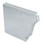 Заглушка желоба водосточного, 230мм, квадратная, левая, оцинкованная сталь 16717