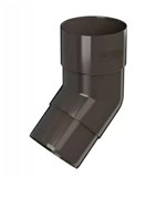 Колено трубы водосточной, 125/82мм, 108 градусов, пластиковое ПВХ, RAL 8017 коричневый 85711