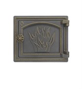 Дверка печная Везувий ДТ-3, 210x250мм, чугун, бронза 38100