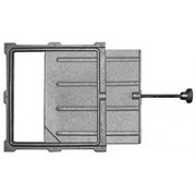 Задвижка дымохода печная ЗВ-5А, 240x260мм (Р), чугун 34549