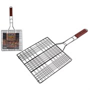 Решетка-гриль Ecos X-382-NSD, 25x25см, 6 секций, антипригарное покрытие, стальная, хром 14770