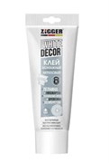 Клей монтажный ZIGGER WHITE DECOR, 250г, для декора, акриловый, в тубе, белый 6047
